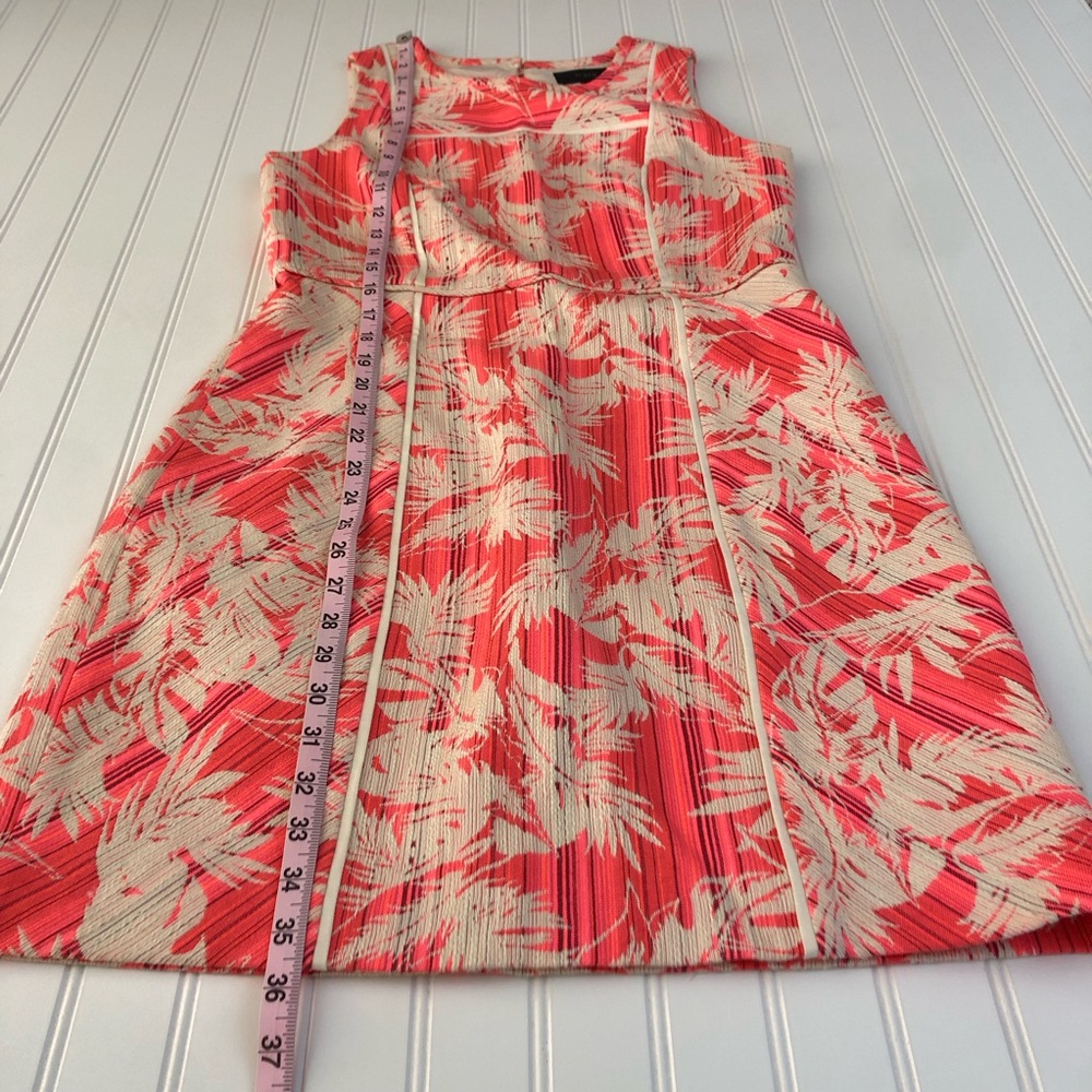 J. Crew Neon Sun-faded Tropical Sheath Dress in Pink Palm Floral - Picture 12 of 12